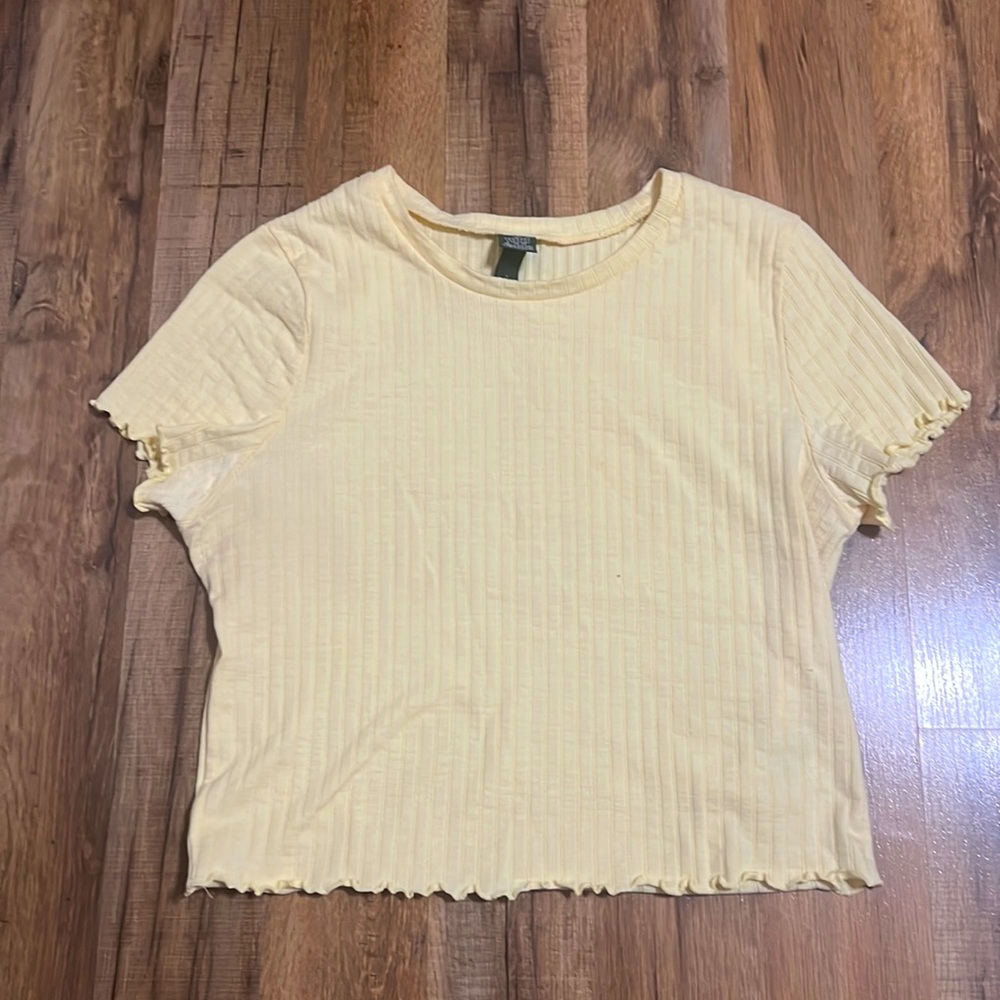 Wild Fable Yellow Crop Top